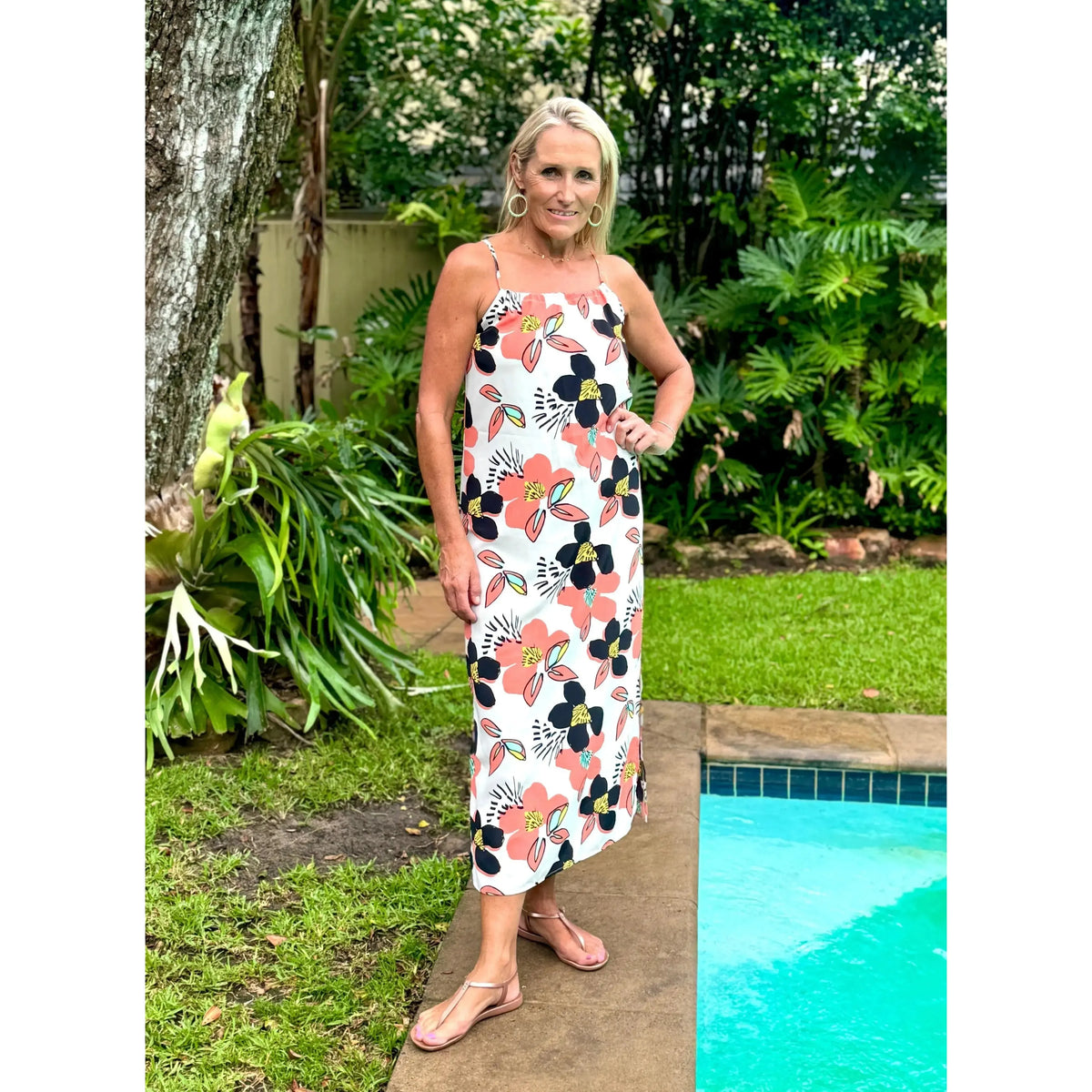 HANNAH Midi Dress-DRESS-Wendy Bashford Designs